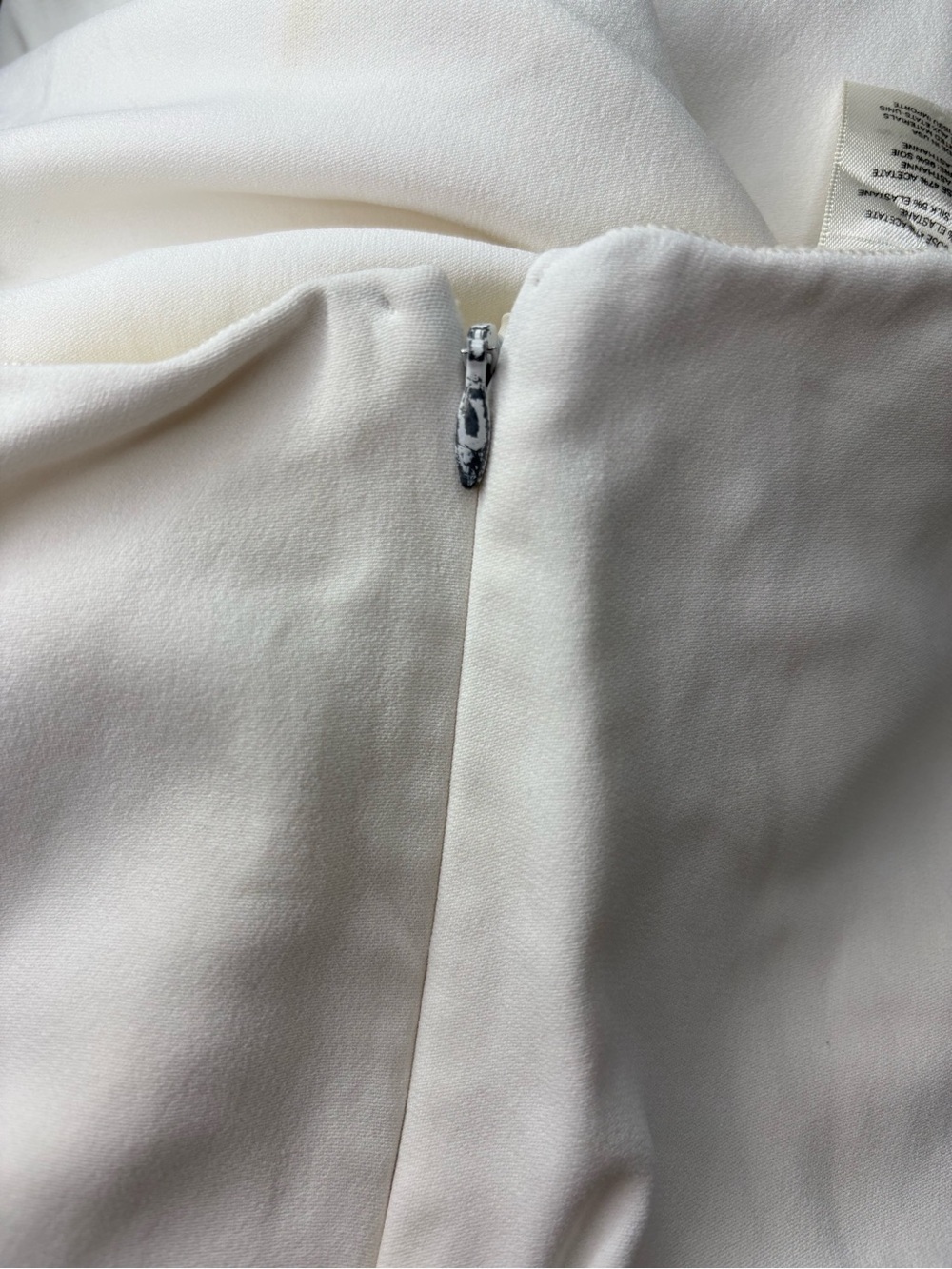 The Row White Cropped Wide Leg Silk Blend Pants Size 2 High Rise Made in USA - Picture 5 of 11
